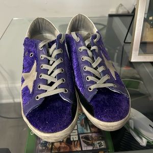 Golden goose calf hair superstar sneakers